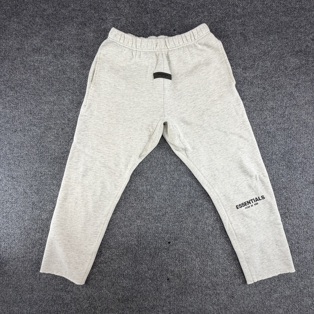 Fear Of God Essentials Pants Mens XS Gray Fleece Sweatpants Heavyweight Joggers